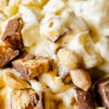 Top the salad with a drizzle of caramel sauce for a sweet treat!