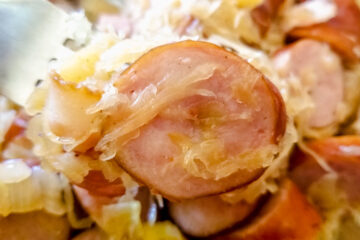This juicy sauerkraut is delicious any time of year.
