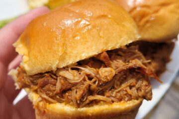 Three ingredients are all you need for this delicious crock pot pulled pork recipe!