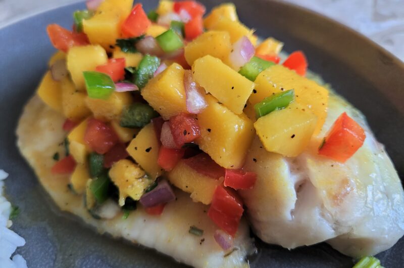 Baked Tilapia with Mango-Jalapeno Salsa — Chicken Soup with Dumplings