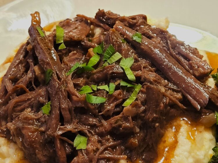 Mississippi Pot Roast is a uniquely flavored slow cooker dish that is keto-friendly.