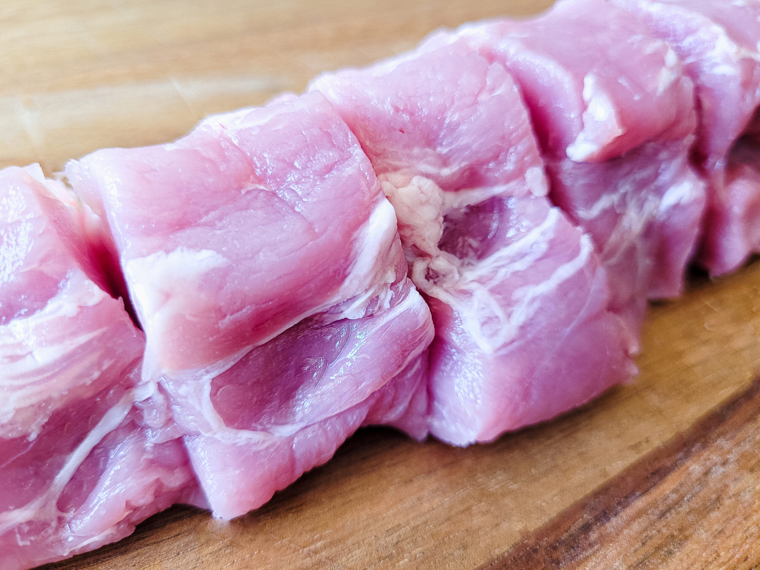 Sliced Pork Tenderloin Slice the pork tenderloin into medallions.