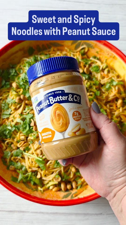 I have a peanut butter habit, and tonight it followed me straight to dinner. 🥜🌶️

This swicy peanut butter sauce comes together in minutes with Smooth Operator from Peanut Butter & Co. It's equal parts sweet and spicy, made with chili sauce, apple cider vinegar, soy sauce, honey, and water whisked into that delicious creamy peanut butter.

I tossed it with hot spaghetti, carrots, and broccoli, then topped it with fresh cilantro and crunchy peanuts. It's sweet, spicy, and creamy in every bite, which is why I'm calling it a PB masterpiece.

Smooth Operator by @peanutbutterco is made with 100% USA-grown peanuts and simple, honest ingredients, with no artificial colors, flavors, or preservatives. That keeps the sauce tasting like real peanuts, which is exactly what I want in a recipe like this.

Save this one for your next weeknight dinner. And if you've got a pb habit like mine, get 10% off your Peanut Butter & Co order at https://rstr.co/peanutbutterco/3622 or tap the link in my bio.

What's your favorite way to use peanut butter?
.
.
.
#ad @peanutbutterco #PBSwicy #PeanutButterPeople #cswdumplings #pbera