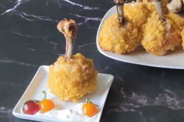 Air Fried Funyun Chicken Lollipops are packed full of flavor!