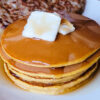 Enjoy the taste of fall with this easy to make pumpkin spice pancake recipe.