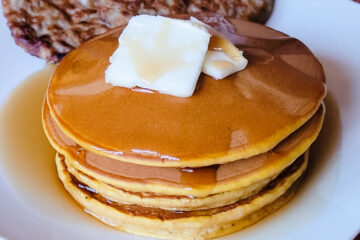 Enjoy the taste of fall with this easy to make pumpkin spice pancake recipe.