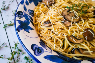 This vegetarian pasta dish is perfect on its own or with delicious chicken.