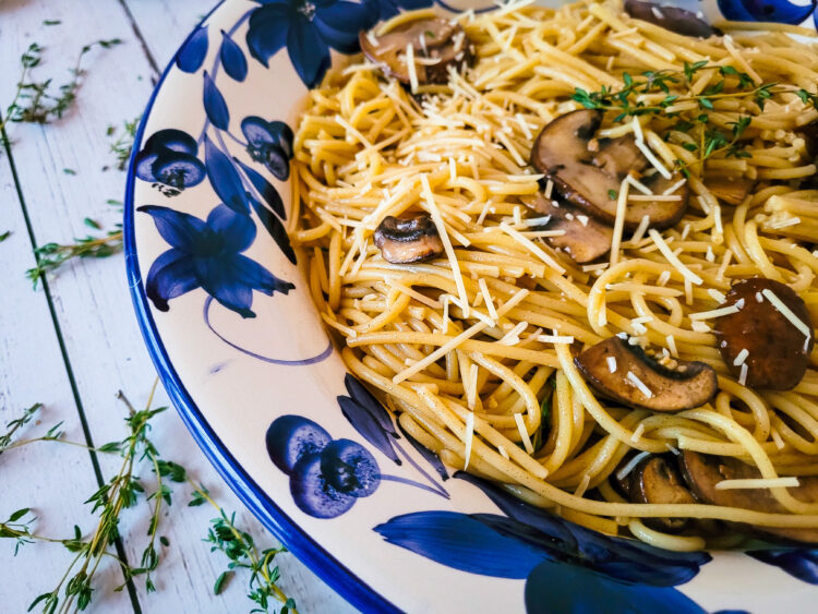 This vegetarian pasta dish is perfect on its own or with delicious chicken.