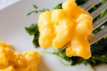 Macaroni and Cheese can't get any easier with this dump-and-bake style recipe.
