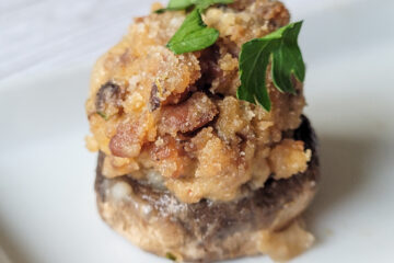 Sausage Stuffed Mushrooms are a great party appetizer.