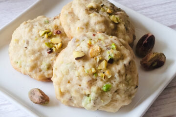 Try substituting any other nut for pistachio in these cookies.