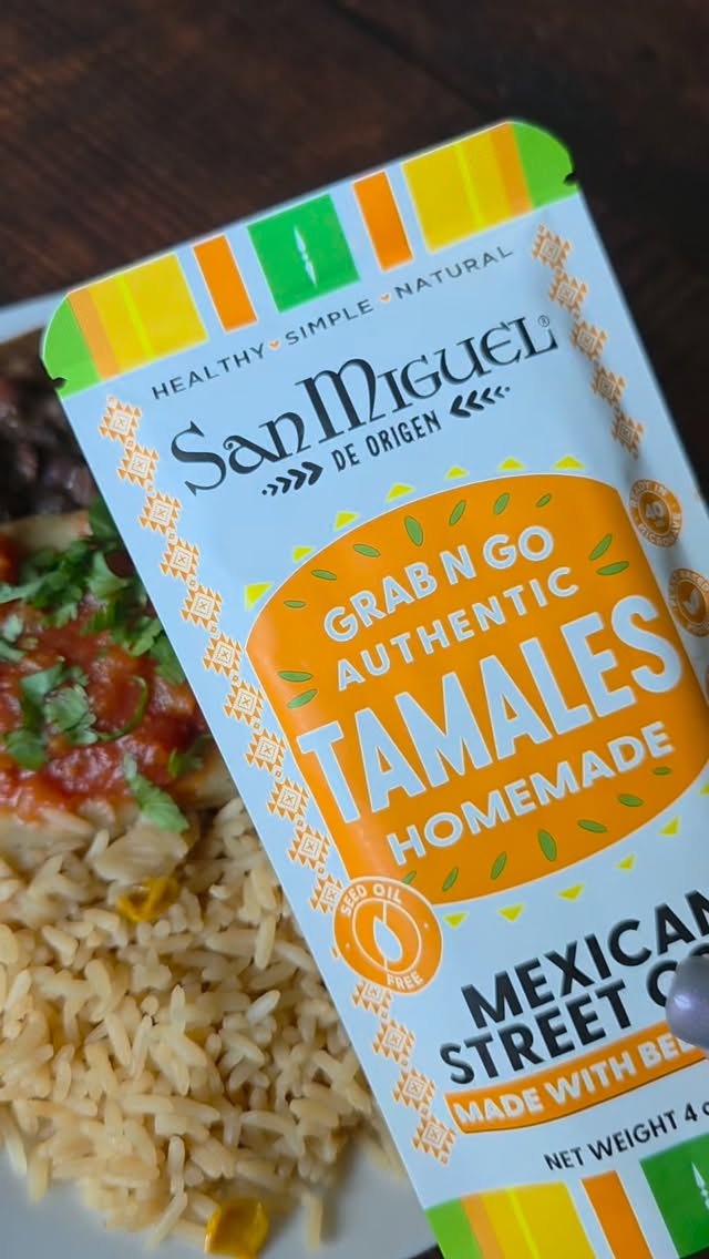 Look what I found at my local Target! 🌽

My regular readers know I'm always on the hunt for quick, delicious products that can make an easy lunch and can be dressed up for a savory dinner. These Mexican Street Corn Tamales from @sanmiguel.us totally fit the bill! They heat up in 40 seconds 😲 in the microwave. All you have to do is snip off the top to vent the package and pop it in.

I found these to be deliciously savory and slightly sweet They weren't too spicy...there was a gentle hint of jalapeño in the masa. Now these tamales may not come wrapped in a husk, but they have the same creamy consistency as homemade tamales. 

You can eat them right out of the pouch with a fork if you're in a hurry, or you can pair them with black beans and rice, like I did, for a more filling meal. San Miguel tamales are all gluten-free and made with plant-based protein, so they can be enjoyed by everyone.

I found mine at @target , but you can also get them at Dollar Tree or online at Amazon or Walmart.com.

Follow me to discover more quick, delicious products and recipes!
.
.
.
@sanmiguel.us #sanmiguel #tamales #quicklunch #cswdumplings #goodfoodfast