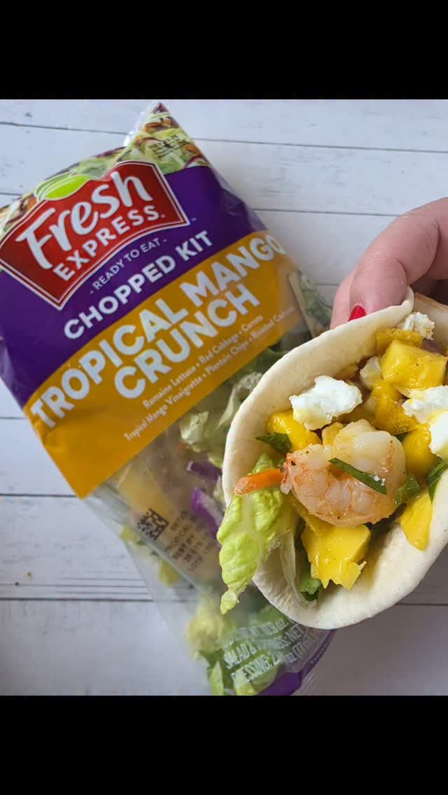 Summer called and apparently it wanted tropical mango shrimp street tacos, so here we are! 😂
I grabbed a Fresh Express Tropical Mango Crunch Chopped Salad Kit because those flavors were giving me all kinds of ideas, and twenty minutes later this is what happened. 
I made a quick mango salsa first with chopped mango, red onion, jalapeño, and cilantro, then cooked the shrimp, and started building.
Street taco sized flour tortillaswent first, with the salad greens as the base, shrimp piled on top, then that fresh mango salsa, some crumbled goat cheese, a drizzle of the mango vinaigrette from the kit, and the included tropical crunch toppings to finish it all off.
I served these cold, which honestly was perfect for hot day we were having. My family demolished these and I was back on the couch in under half an hour. That's the kind of cooking I can get behind!
How do you Express Yourself with Fresh Express?
.
.
.
@yourfreshexpresssalad
#YourFreshExpressSalad
#FreshExpress
#ExpressYourself
#cswdumplings
#dinnerinunder30